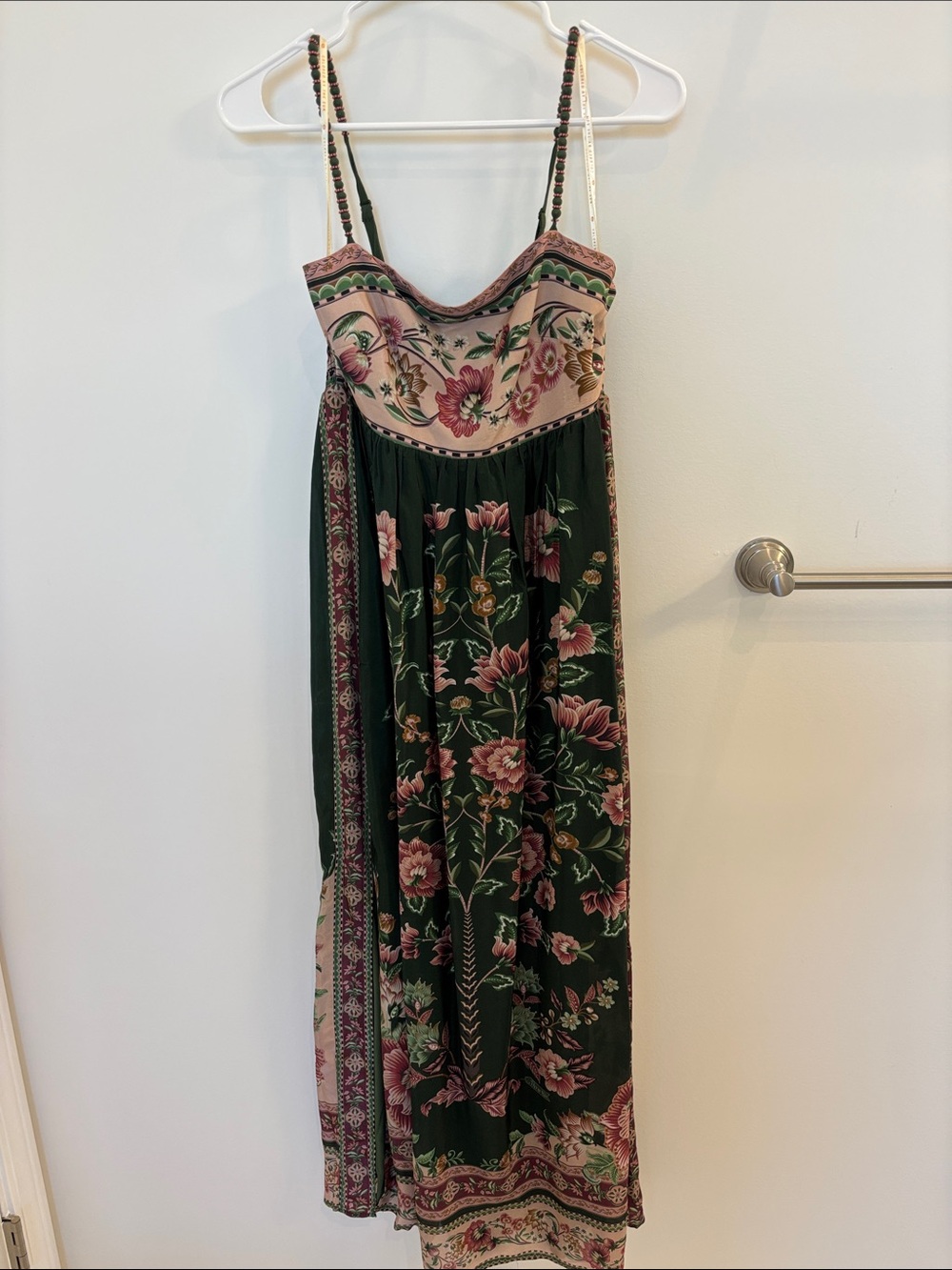 Farm Rio Green Flowering Garden Tree Sleveeless Midi Dress size Small